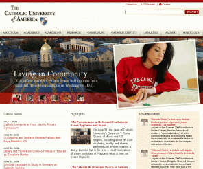 cua.edu: Welcome - The Catholic University of America
