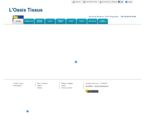 loasistissus.com: Rideaux Voilages - L'Oasis Tissus à Angoulême
L'Oasis Tissus - Rideaux Voilages situé à Angoulême vous accueille sur son site à Angoulême