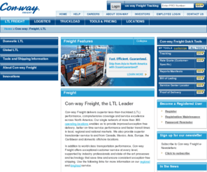 trueltlprice.com: Con-way: Freight, LTL
Con-way Freight delivers superior less-than-truckload (LTL) performance, comprehensive coverage and service excellence across North America.