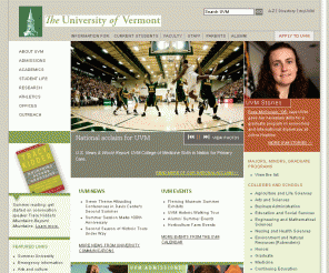 uvm.edu: The University of Vermont
A premier small public research university nationally acclaimed for excellence in liberal education, medicine, biological and health sciences, and environmental leadership.