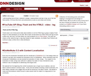 dnn-design.com: DNN Design Blog | Web and Skin Design |  Dot Net Nuke
Blog and News about all connected to design for Dot Net Nuke