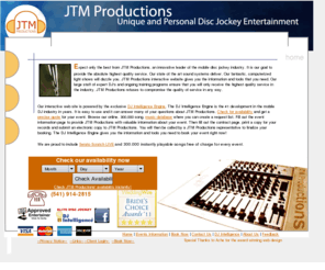 jtmproductions.com: JTM Productions Mobile Disc Jockey Company - Proudly serving Oregon and SW Washington - Your wedding reception specialists
Djs Eugene, Portland, Oregon. JTM Productions Dj services and entertainment. Dj's Eugene, djs Portland, Oregon and surrounding areas. Best dj's service with over 20 years experience.