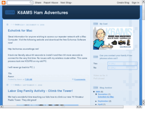 k6ams.com: K6AMS Blog
Ham Radio Blog of Aaron M. Scullin.