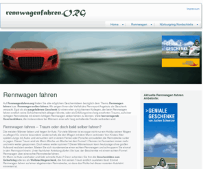 rennwagenfahren.org: rennwagenfahren.ORG | Rennwagen fahren
✮ Rennwagen fahren ✮ Rennwagen selber fahren ❢ als Geschenkidee, Weihnachtsgeschenk, Geburtstagsgeschenk auf rennwagenfahren.org