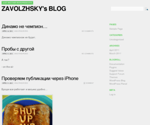 zavolzhsky.com: ZAVOLZHSKY's BLOG » Just another WordPress site
