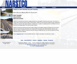 narstco.com: NARSTCO Steel Railroad Ties
