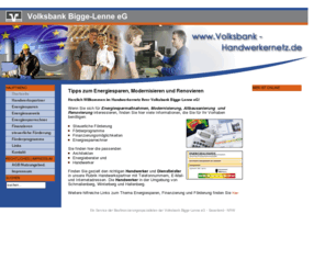 sauerlandportal.com: Volksbank Handwerkernetz - Startseite
Sie erhalten hier Informationen über Handwerker und Partner, die sie über sanieren, modernisieren, energiesparen und finanzieren informieren., Das Volksbank Handwerknetz. Wir bringen Kunden und Handwerker zusammen bei Fragen der Sanierung, Modernisierung und/oder Engergiesparen. Sprechen Sie uns auf alle Fragen der Fianzierung an.