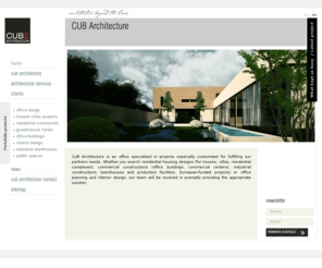 cubarchitecture.com: Arhitectura: proiecte case, pensiuni, hale, amenajari interioare, modele de case
Proiecte case, proiecte cladiri birouri si ansambluri rezidentiale, proiecte blocuri, proiecte pensiuni, hale metalice, modele de case, amenajari interioare. Biroul de arhitectura CUB, arhitectul Dvs.