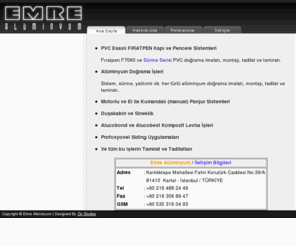emrepen.com: Emre Alüminyum, PVC, Panjur, Duşakabin, Sineklik, Kompozit Levha, Tadilat ve Tamirat - Ana Sayfa
