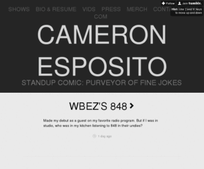 therealcameronesposito.com: Cameron Esposito
Standup Comic: Purveyor of Fine Jokes