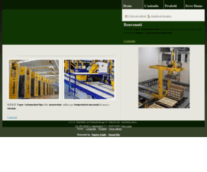 utitautomazioni.com: U.T.I.T. Vager Automazioni Spa Trasportatori Meccanici - Modena - Visual Site
U.T.I.T. Vager Automazioni Spa è azienda leader nella progettazione e nella fornitura di sistemi di automazione industriale; U.T.I.T. ha seguito passo dopo passo le evoluzioni proponendo nel tempo proprie soluzioni, mantenendo sempre una posizione di leadership nel mercato italiano ed internazionale.