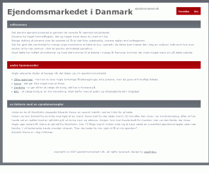 ejendomsmarked-i.dk: Ejendomsmarkedet i Danmark
Om køb og salg af huse i Danmark