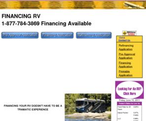financingrv.com: FINANCING RV 1-877-784-3869
1-877-784-3869 financing with low rate loans offered for new and used rv's