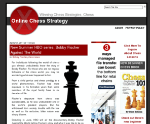 onlinechessstrategy.com: Challenging Chess Puzzles, Chess Strategies and Winning Chess Tactics
Winning chess tactics, chess puzzles and chess strategies.