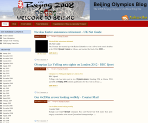 chinagamesblog.com: Beijing Olympics Blog - 2008 Beijing Olympics Unofficial Blog Site
2008 Beijing Summer Olympics Games - 2008 Olympics, Beijing Olympics, summer Olympics, Beijing Olympics tickets, China Olympics, Beijing 2008 Olympics