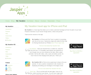 donotesapp.com: My Vacation app for iPhone and iPad - Jasper Apps
Jasper Apps - creators of the My Vacation app