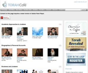 jlilive.com: Torah Cafe - Jewish Inspiration. Anytime. Anywhere.
Torah Cafe, the rich and tantalizing new taste of Torah on the web.  With just the click of your mouse, tune into lectures with the world's top Torah scholars and experts in their fields.  TorahCafe - wake up and smell the coffee.