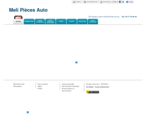casse-auto-jeanmeli.com: Casse automobile - Meli Pièces Auto à Saint Romain le Puy
Meli Pièces Auto - Casse automobile situé à Saint Romain le Puy vous accueille sur son site à Saint Romain le Puy