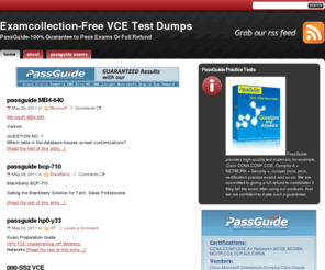 examcollection.biz: Free VCE Test Download - Examcollection Free practice exam collection
Welcome to ExamCollection.BIZ Have you ever prepared for a certification exam using PDFs or VCE braindumps?