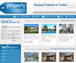 buying-property-in-turkey.com: Buying Property in Turkey - Properties For Sale Turkey
Buying a Property in Turkey has access to thousands of properties for sale, rent and auction throughout all regions of Turkey.