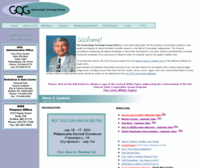 gog.org: Gynecologic Oncology Group
