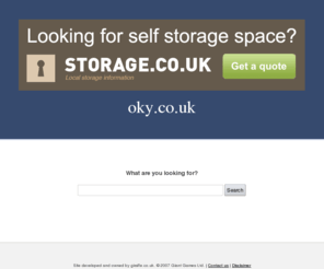 oky.co.uk: Welcome to oky.co.uk
oky.co.uk | Search for everything oky related