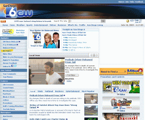 sandiego6.com: 
	Home - San Diego 6

San Diego News Entertainment Weather Sports Traffic Video San Diego Classifieds