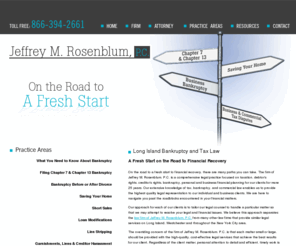 bankruptcytaxlaw.com: Home
Long Island attorney Jeffrey M. Rosenblum, P.C. offers a free initial consultation in tax, bankruptcy, estate and trust matters and other business matters.