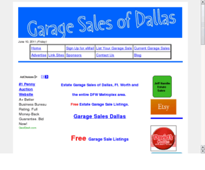 estatesalesofhouston.com: Estate Sales and Garage Sales Houston, TX, and all Greater Houston area
Free Estate,  Garage, Moving, Tag and Yard Sale Listings for Houston Woodlands Sugarland Pasadena Pearland Alvin Angleton Clear Lake Texas City