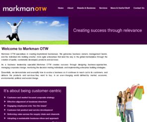 markmanoftheworld.com: Markman OTW
Markman OTW is a company geared to creating successful businesses through entrepreneurship, and applying clever marketing, great people management, and rigorous business disciplines