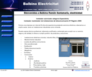 balbinoelectricitat.com: Inicio
Balbino electicitat,