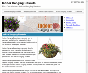 indoor-hanging-baskets.com: Indoor Hanging Baskets
Indoor Hanging Baskets: Hanging Baskets are easy to look after and look great. Why not have a Indoor Hanging Basket, and make your home amazing.