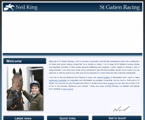 neil-king.co.uk: Welcome to St Gatien Racing :: Neil King - National Hunt Trainer
Top National Hunt trainer Neil King is based at St Gatien Stables in Newmarket, Suffolk.