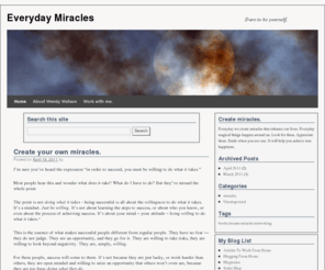 everyday-miracles.net: Everyday Miracles | Dare to be yourself.
 Everyday Miracles - Dare to be yourself. 