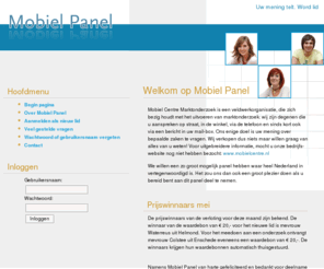 mobielpanel.nl: Welkom op Mobiel Panel | Mobiel Panel
Mobiel Panel concumenten panel