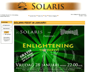 jcsolaris.nl: De Officiële Site der Jaarclub Solaris: Nieuws
Officiële Site der Delftsche Studenten Vereniging Sint Jansbrug Jaarclub Solaris, met Fora, de Leden (Solarii) en meer.