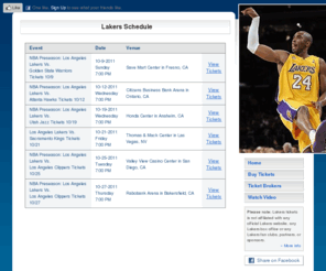 lakersschedule.org: Lakers Schedule
Consumer guide to buying Lakers tickets! LakersSchedule.org reveals the cheapest Lakers ticket sellers.