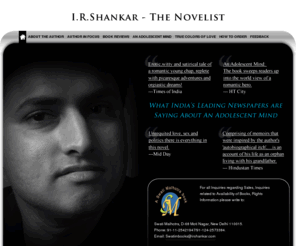 irshankar.com: I.R. Shankar - the Novelist
An Adolescent mind by I.R. Shankar - The Novelist. Published by Swati Malhotra, Delhi India.