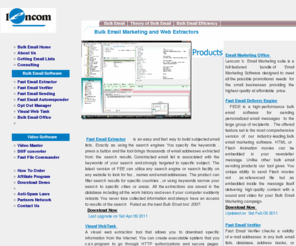 lencom.com: Bulk Email Marketing Software at Lencom.com
Bulk Email Marketing software at Lencom.com : Fast Sending program, Email Extractor, Email Verifier, Data Extraction and more.