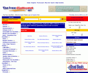 thefreeclassifieds.net: Free Classifieds :: Free Classified Ads 
 Free Classifieds - Free classified ads, buy and sell items locally or nationally.