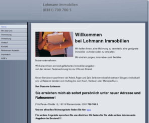 lohmann-immobilien.com: Lohmann Immobilien             (0381) 700 700 5 - Home
Vermietung Verwaltung Verkauf Immobilien in und um Rostock