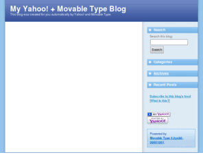 ohhellnaw.net: My Yahoo! + Movable Type Blog
