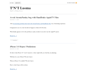 tjluoma.com: T’N’T Luoma — Stuff I've Written Down
Stuff I've Written Down