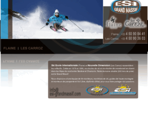 esi-grandmassif.com: ESI Grand Massif : Ecole de Ski & Snowboard - Flaine - Les Carroz
