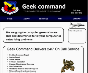 geekcommand.com: Geek Command Home
At Geek Command we are computer and network repair or install gurus and we will come to you, We are Microsoft Certified Partner and Linux supportive.