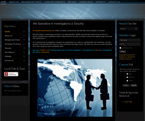 investigationsandsecurity.com: We Specialize in Investigations & Security
Joomla! - the dynamic portal engine and content management system