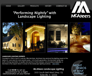 mcateers.net: McAteers Landscape Lighting - Outdoor Lighting Experts
McAteers Landscape Lighting, based in the Metro St. Louis area, has over 70 years experience in the outdoor lighting industry.  Our low voltage landscape lighting systems provide many benefits to homeowners.