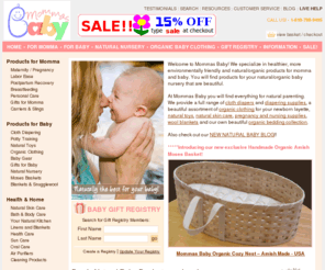 nursingmama.com: Mommas Baby - Organic Baby Clothes and Baskets, Cloth Diapers, Baby Registry, Organic Moses Basket, Organic Baby Gift Registry
Mamas baby - Natural and Organic Baby Clothes and Diapers, Moses Baskets, Nursing Supplies, Baby Slings, Breast Pumps, California Baby, Fuzzi Bunz, Cloth Diapers and much more!