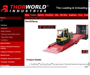 speedstoppers.com: Speed stoppers from Thorworld Industries
Speed stoppers from Thorworld Industries - the materials handling and rentaramp specialists