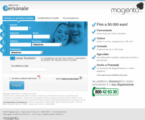 preventivoprestitopersonale.it: Prestito Personale Veloce - Consulenza Gratuita
Richiedi in modo semplice e veloce un preventivo per un prestito personale.